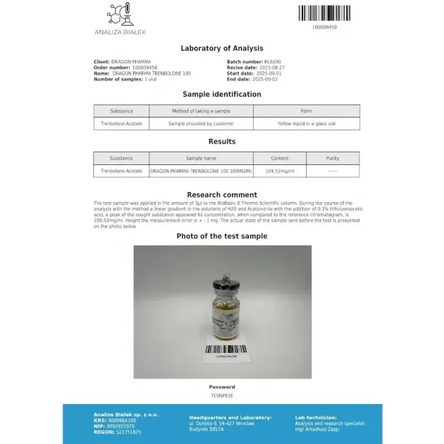Trenbolone 100 by Dragon Pharma Trenbolone 100 by Dragon Pharma