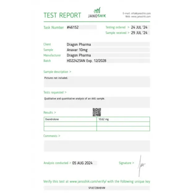 Anavar 10 mg by Dragon Pharma Anavar 10 mg by Dragon Pharma